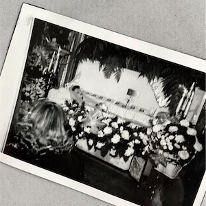 Vintage 1940’s Post Mortem Funeral Photo of a Bride Oddity