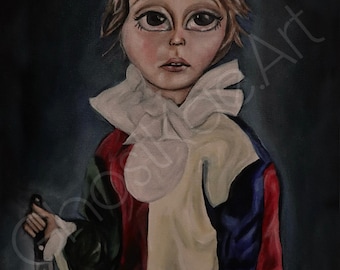 Baby Michael Myers Halloween Clown Gemälde / Kunstdruck