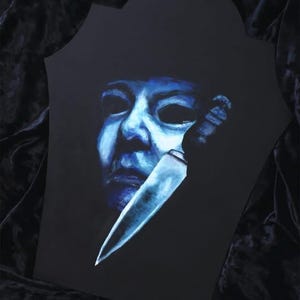 Michael Myers Halloween Horror Art Decor Tombstone Art Prints