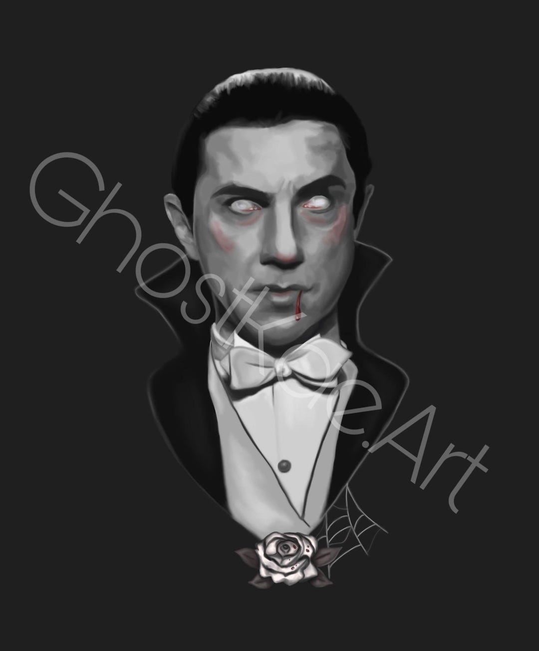 Dracula Bela Lugosi Vampire Art Print Etsy