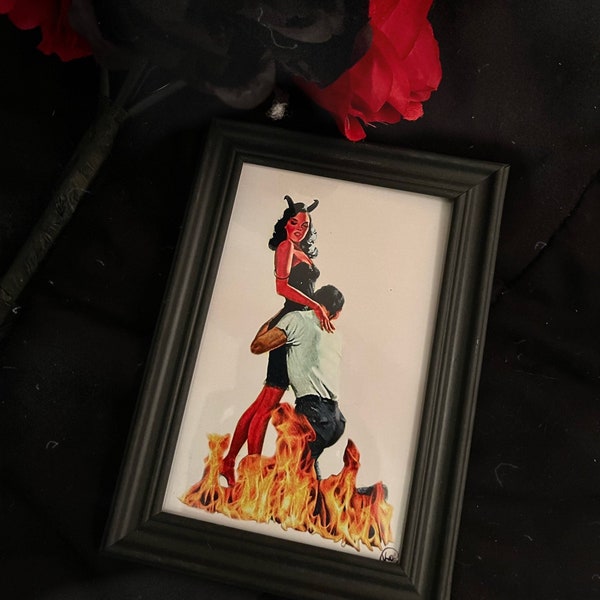 Devil Woman Pulp Art / Pin Up Print
