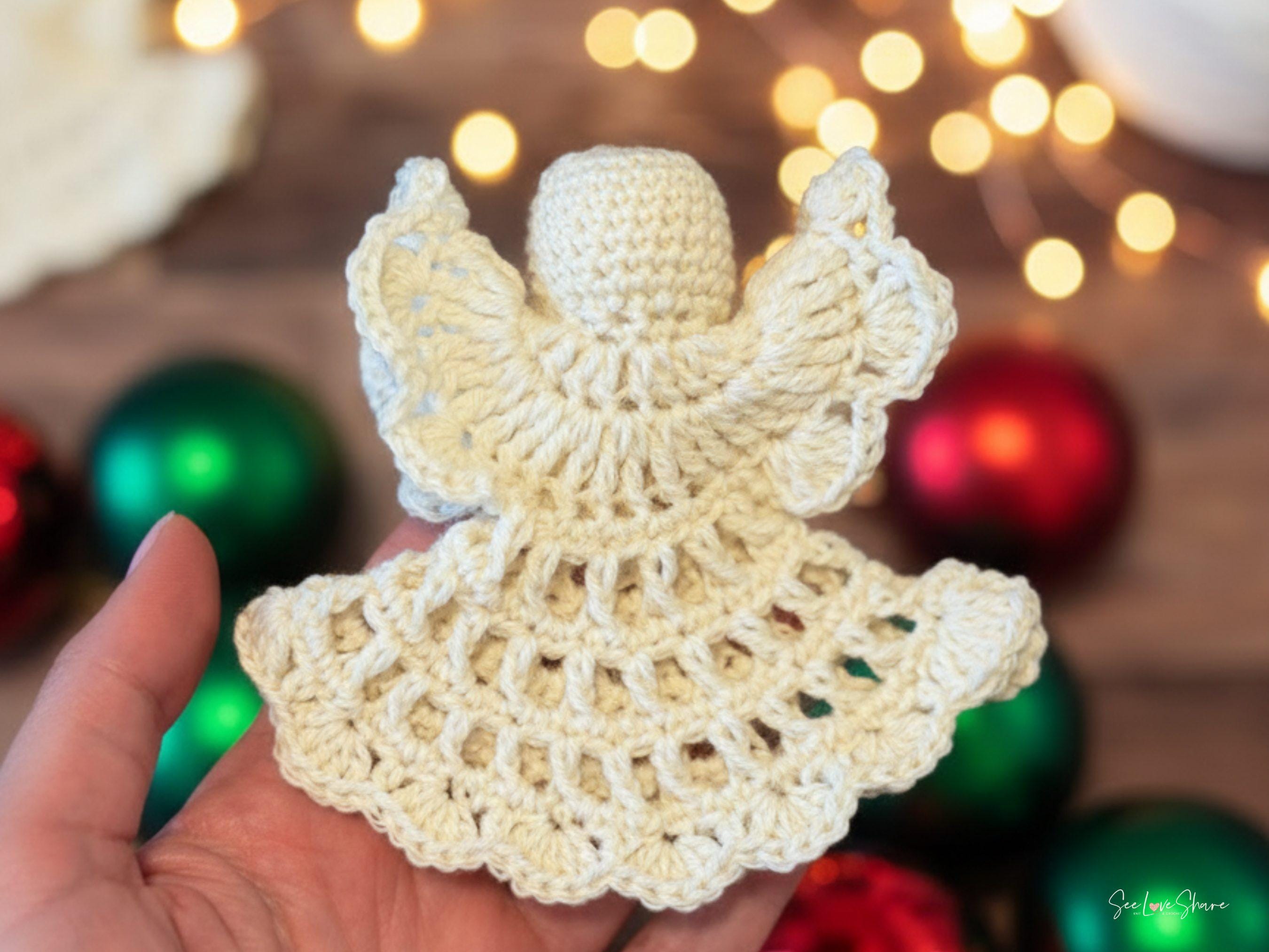Vintage Christmas Crochet Patterns for Decorating and Gifting 16 Crochet Angel Ornament Pattern Vintage Thread Christmas