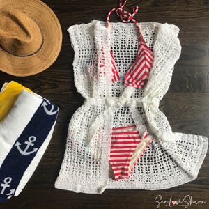 Crochet Cover Up Pattern | Crochet Swimsuit Coverup PDF | Beginner Friendly Summer Beachwear | Instant Download