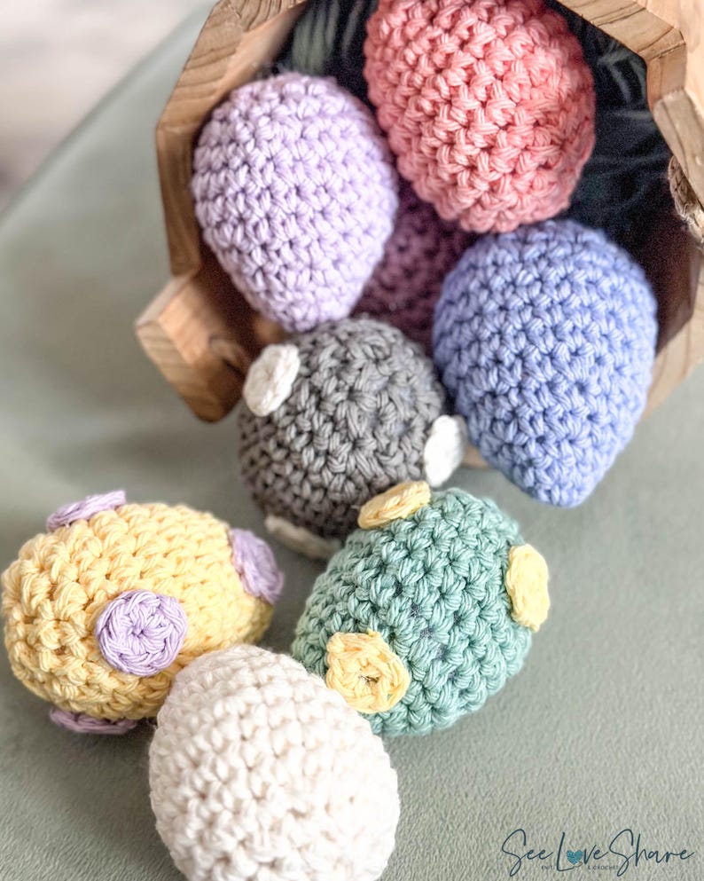 Polka Dot Crochet Easter Egg Pattern | Beginner Friendly Spring Decor ...