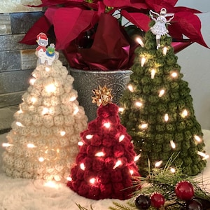 Crochet Christmas Trees Set of 3 Patterns, holiday decor, gift, handmade, ornament, pattern image 5