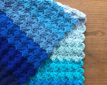 Easy Crochet Baby Blanket Pattern | Beginner Crochet Blanket | Newborn Shower Gift | Nursery Blanket Pattern