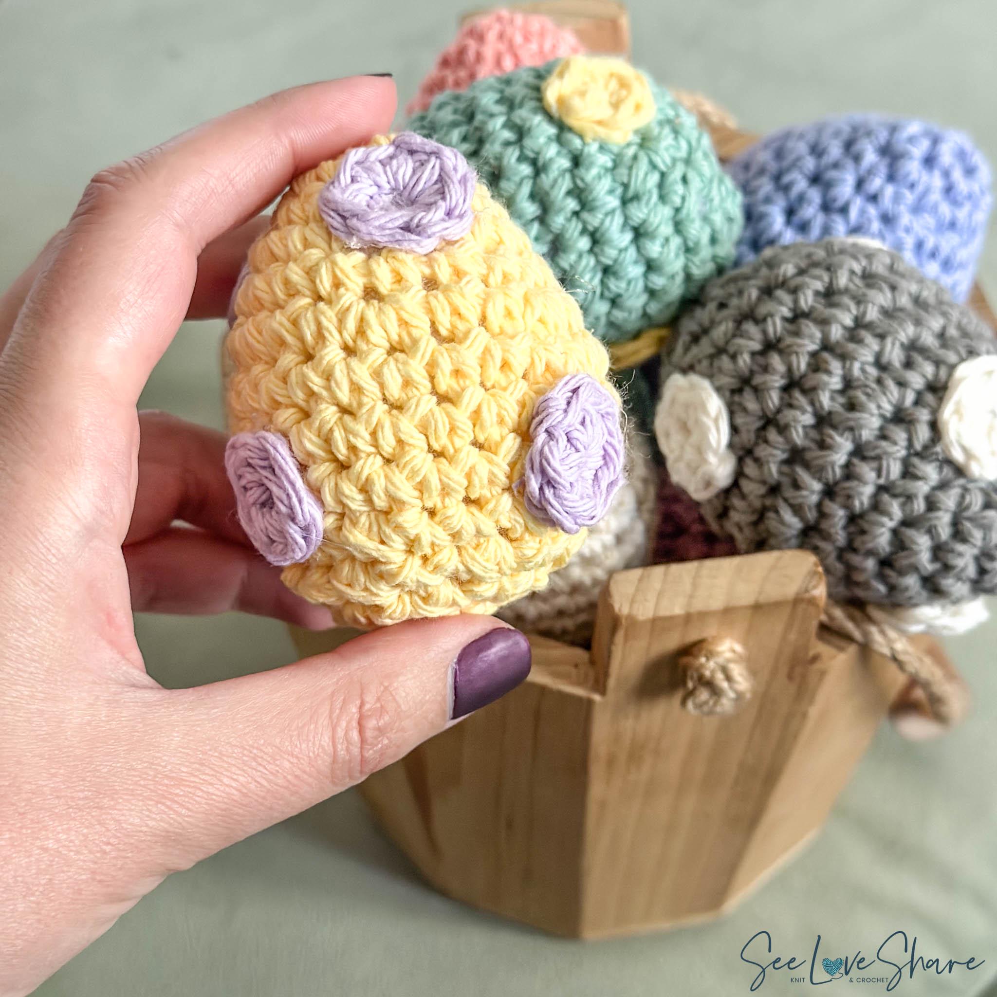 Polka Dot Crochet Easter Egg Pattern | Beginner Friendly Spring Decor ...