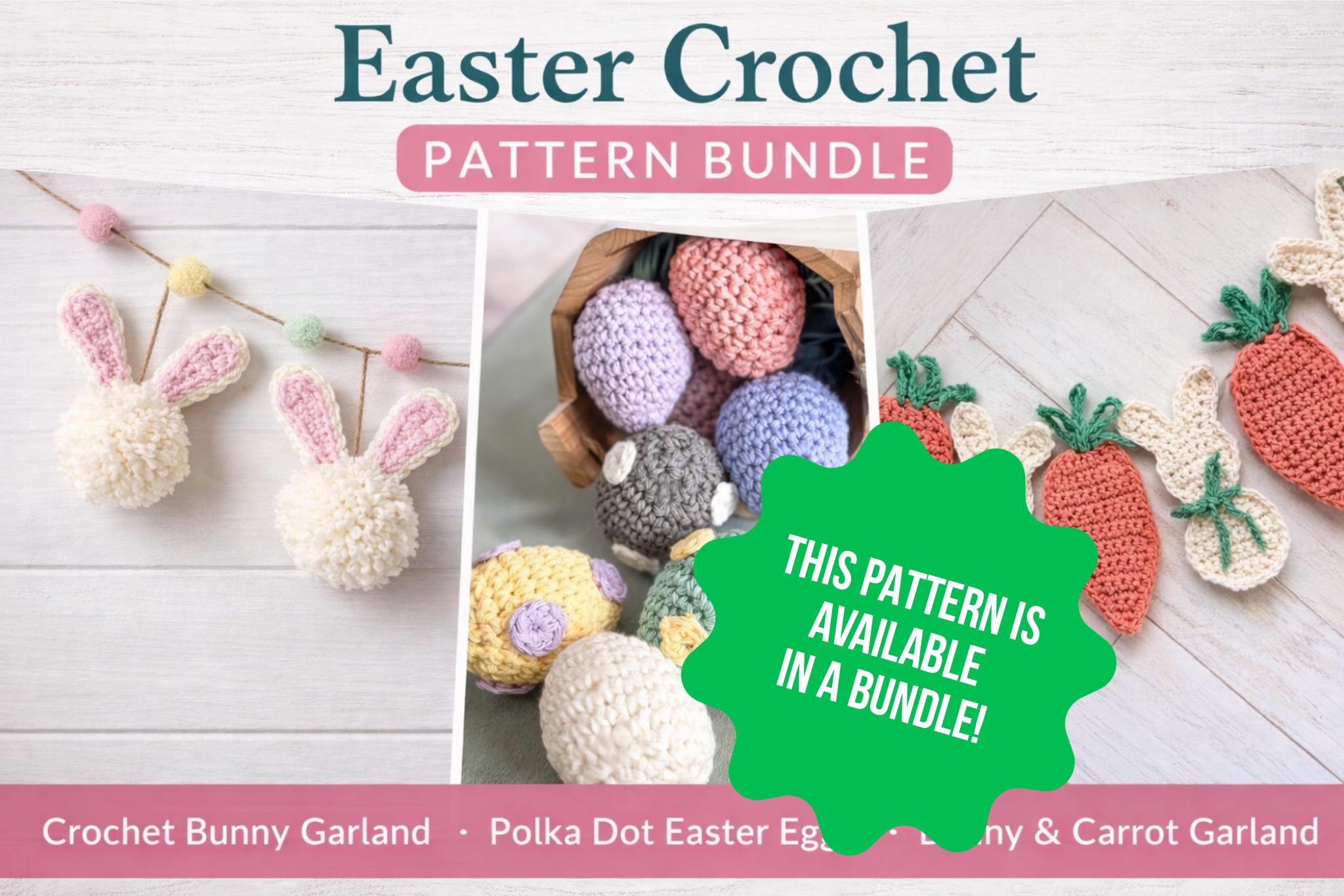 Polka Dot Crochet Easter Egg Pattern | Beginner Friendly Spring Decor ...
