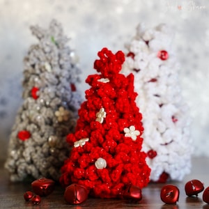 Crochet Christmas Tree Pattern | Adjustable Crochet Tree Douglas Fir  – Beginner Guide, Hostess Gift, Holiday Decor, Ornament