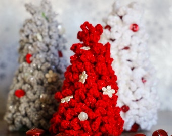 Crochet Christmas Tree Pattern | Adjustable Crochet Tree Douglas Fir  – Beginner Guide, Hostess Gift, Holiday Decor, Ornament