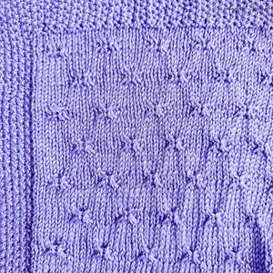 Simply Elegant Butterfly Knit Baby Blanket PATTERN image 8