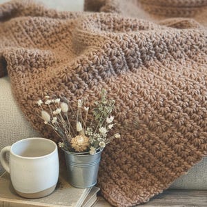 Einfaches Häkeldecke-Muster | Beginner Star Stitch Überwurf | Chunky Cozy Throw-Muster | PDF Sofortdownload