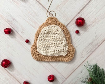 BEANIE Winter Sugar Cookie Ornament - Crochet Pattern, gift, present, decor, handmade, christmas, hostess, holiday