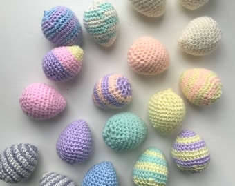 Patrón de huevos de Pascua a crochet / Decoración de Pascua a crochet / Huevo amigurumi / Regalo para anfitriona, decoración de primavera / Apto para principiantes