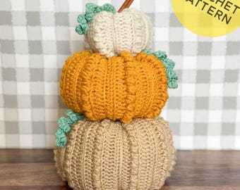 Crochet Pumpkin Pattern | Easy Fall Crochet Decor | Beginner Autumn Pumpkin Pattern