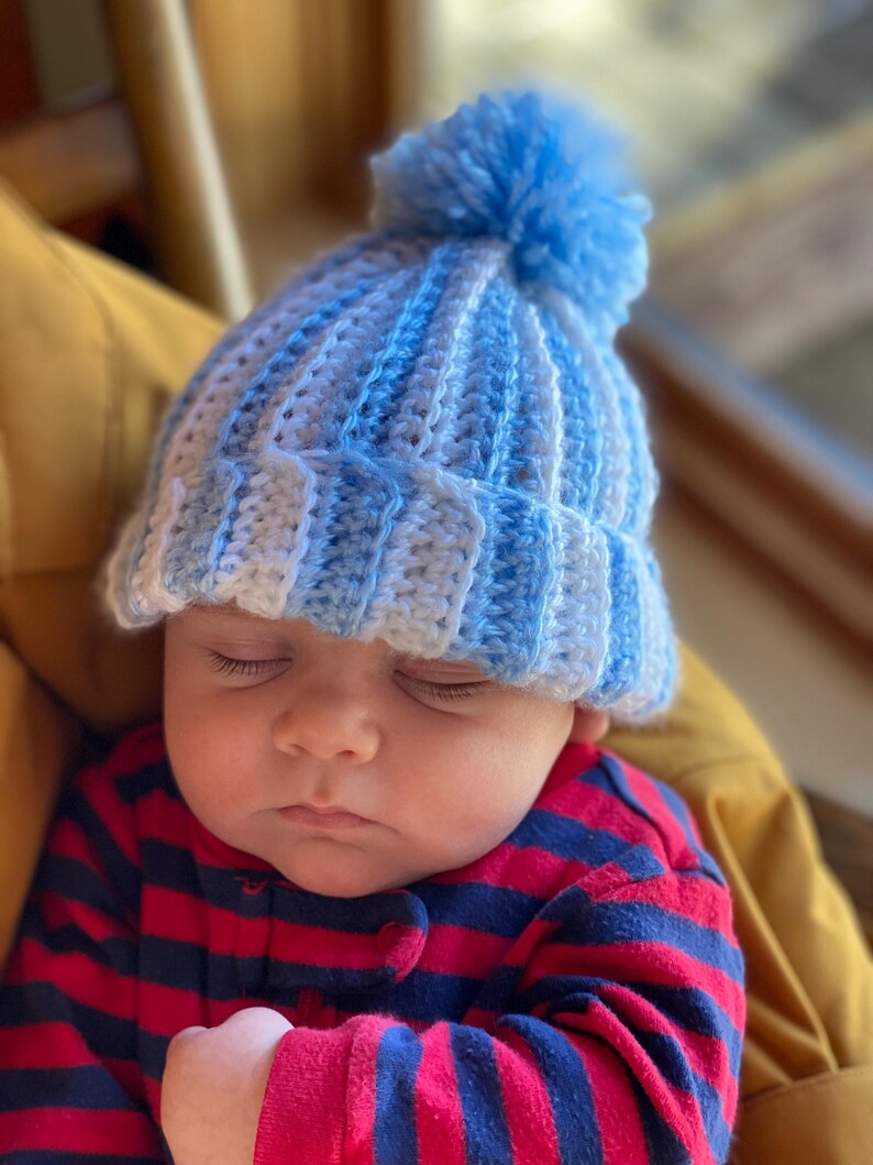 Crochet Hat Anleitung für Anfänger | Baby Mütze Muster | Neugeborenen Mütze | DIY Unisex Baby Mütze PDF Bild 5