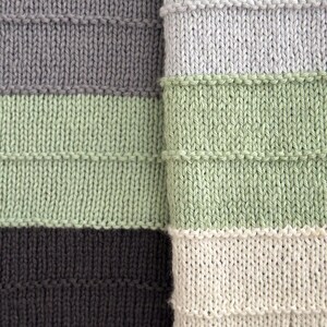 Simple Knit Blanket Pattern | Color Block Knit Throw | Easy Baby ...