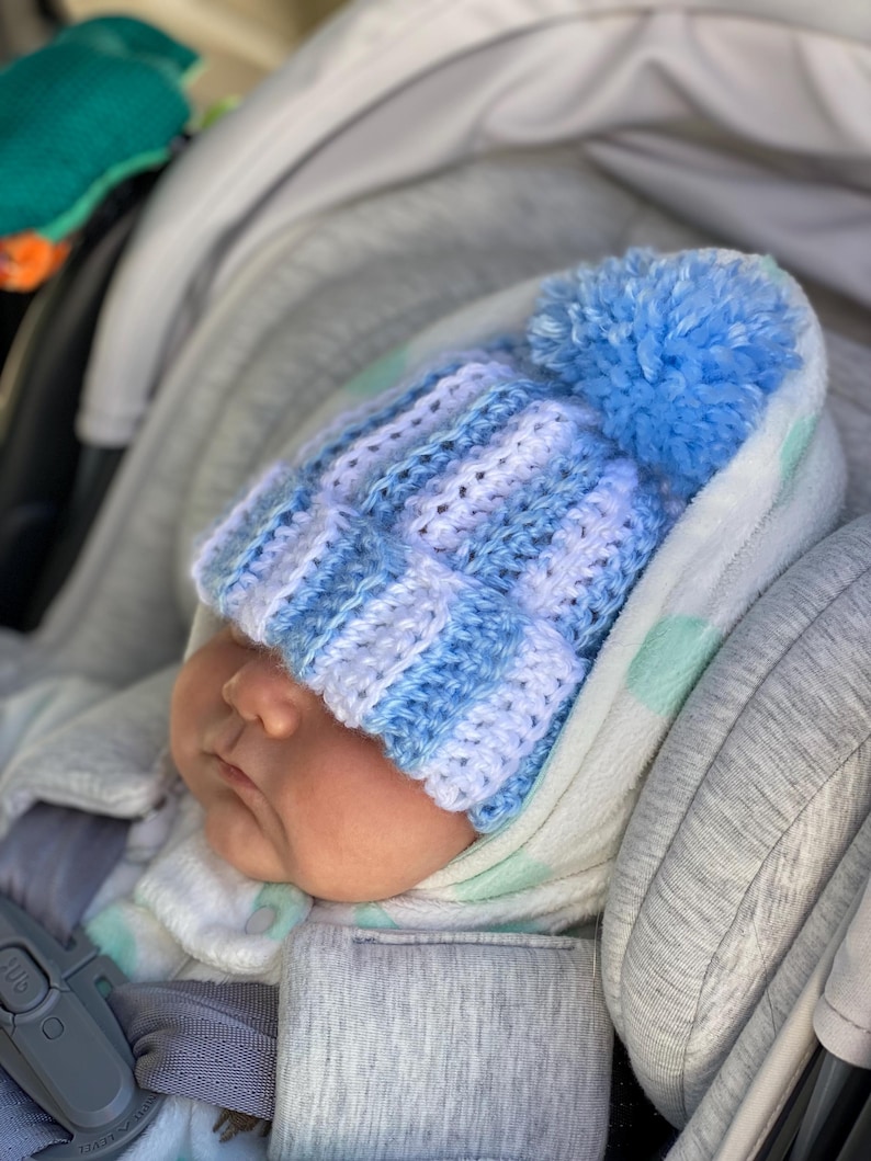 Crochet Hat Anleitung für Anfänger | Baby Mütze Muster | Neugeborenen Mütze | DIY Unisex Baby Mütze PDF Bild 6
