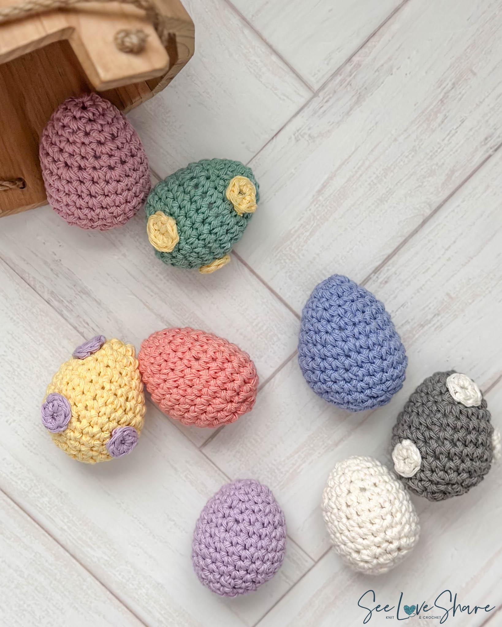 Polka Dot Crochet Easter Egg Pattern | Beginner Friendly Spring Decor ...