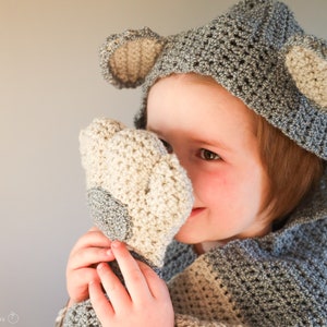 Bear Hugs Hood & Scarf - Crochet Pattern