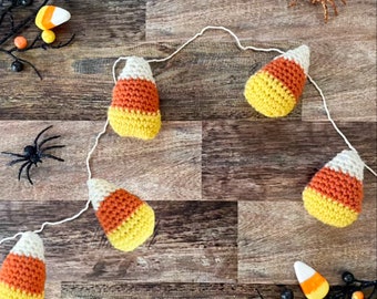 Candy Corn Halloween Garland Beginner PATTERN: for Garland, Embellishment, Gift, Trick or Treat