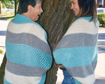 Simple Comfy Blanket Sweater (both Knit & Crochet patterns!)