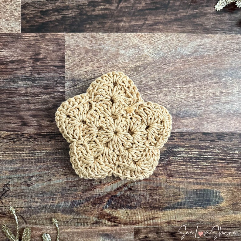 STAR Christmas Sugar Cookie Ornament Crochet Pattern, gift, present, decor, handmade image 7