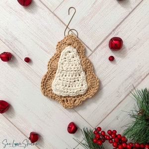 Crochet Christmas Ornament Pattern | Crochet Ornament Christmas TREE Pattern, gift, present, decor, handmade