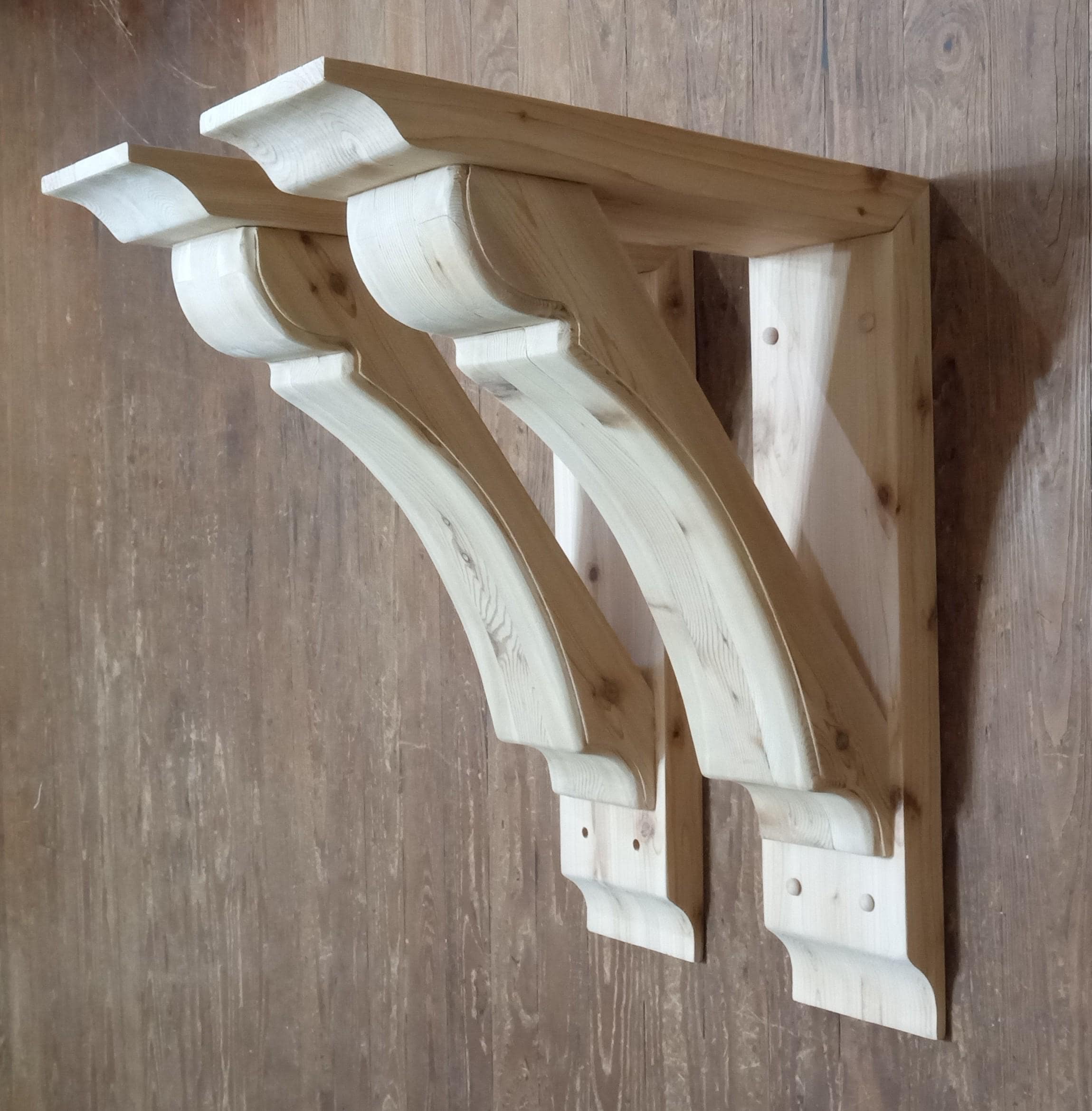 Corbel Minimaliste En Bouleau Blanc – 3x10x14 Pouces – Bois Massif – Hardware Resources