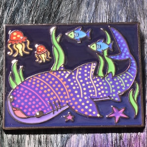 Enamel Pin - Whale Shark (Rainbow)