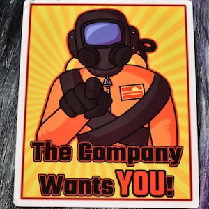 Lethal Company - The Company Wants YOU! - 3 inch Vinyl Sticker