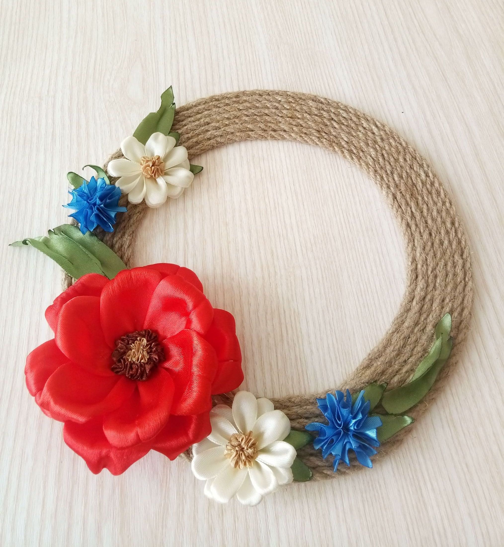 Jute rope wreath Rope wall art Rope wall decor DIY basics Etsy