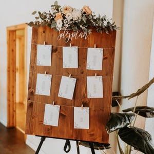 Sitzplan Camille - Sitzplan - Holzschild