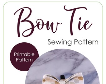 Dog Bow Tie, PDF Sewing Pattern, dog sewing pattern, dog accessories sewing pattern, bow tie dog collar