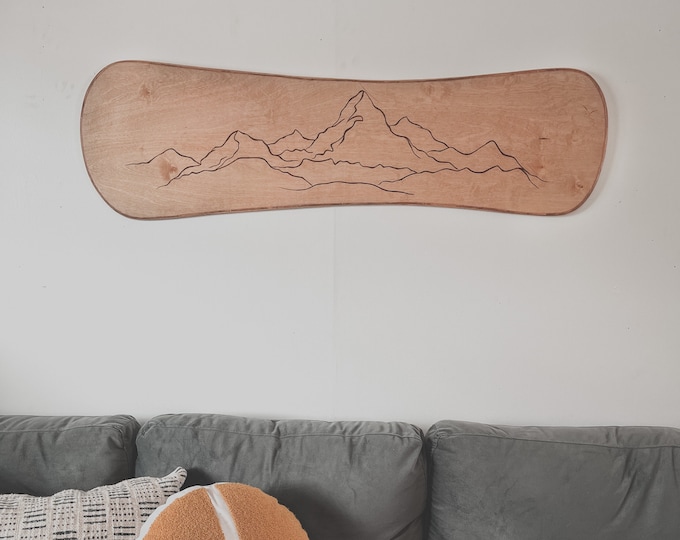 Handmade Snowboard Wall decor, boho home decor, handmade gift, free personalization