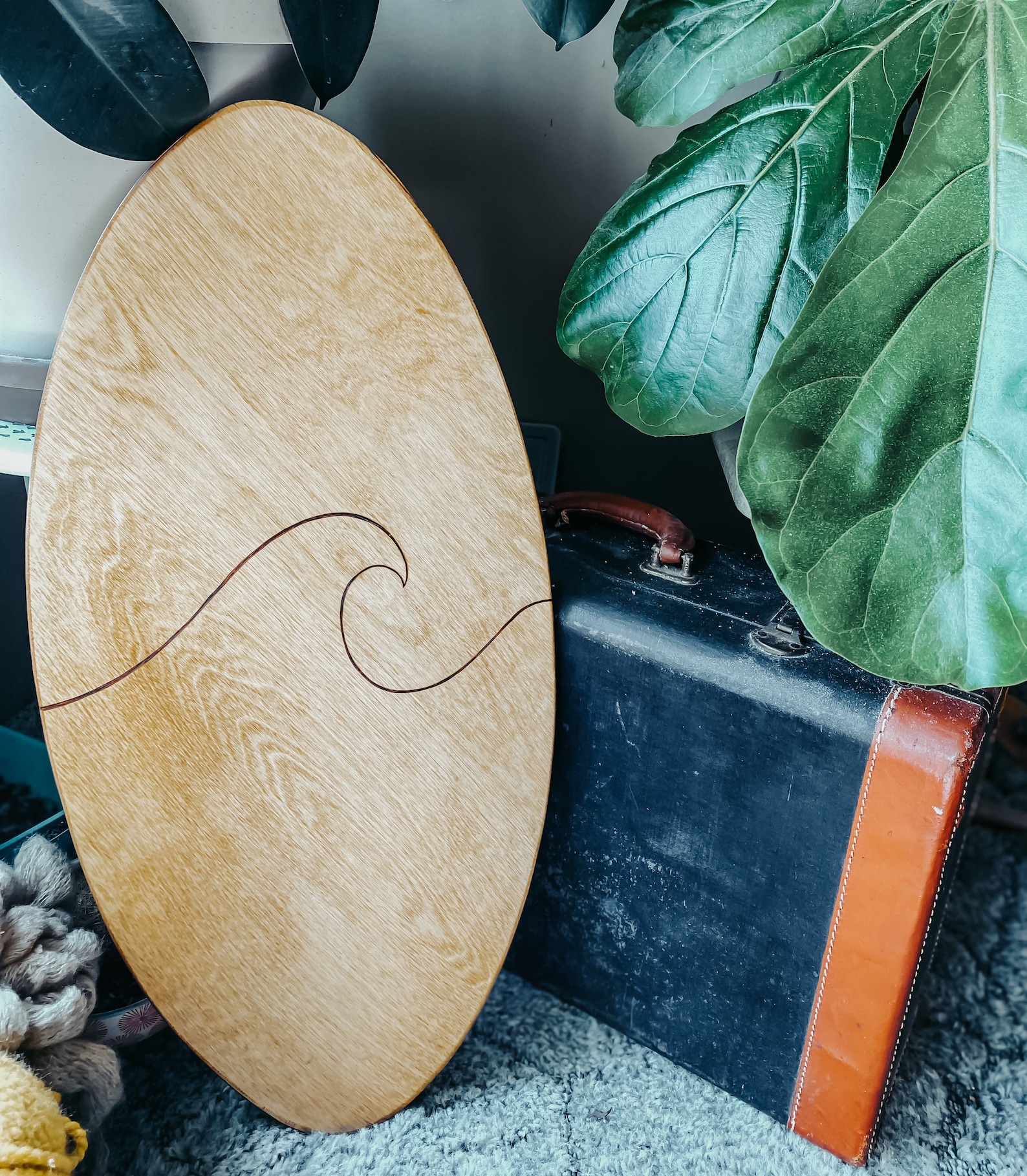 Surf Style Balance Board Balance Board Surf Longboard Etsy