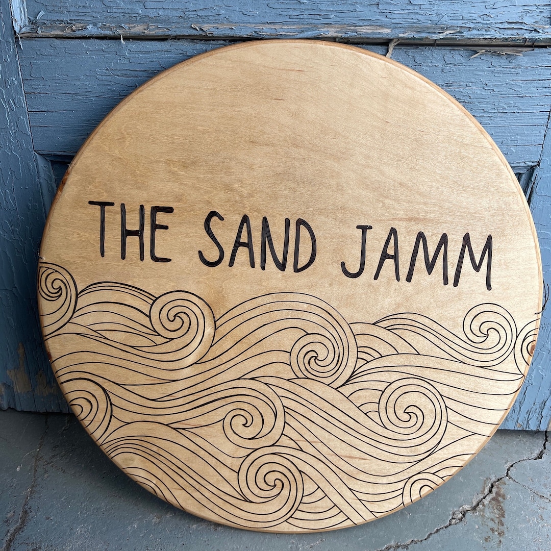 Custom Business Sign, Round Wooden Sign, Business Logo Sign ...