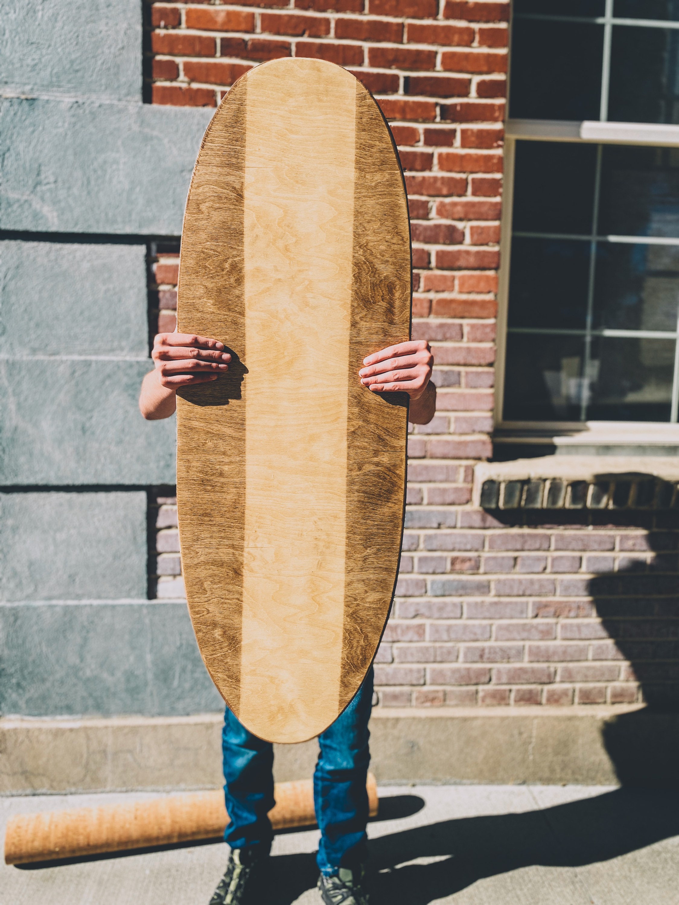 Natural wood surf style balance board balance board fitness Etsy