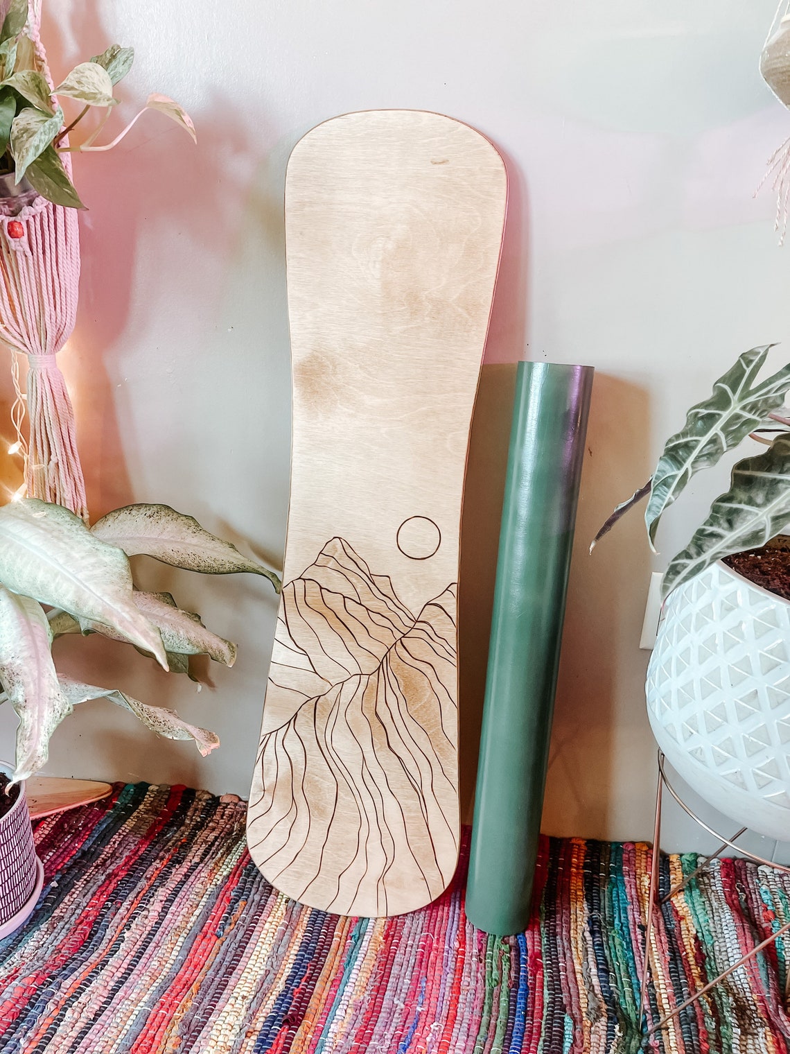 Snowboard Balance Board Snowboard Balance Board Etsy
