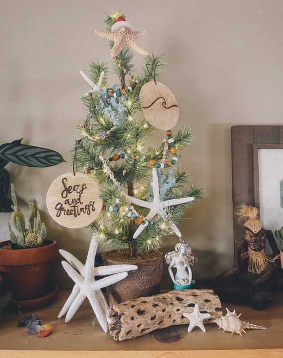 Surf Themed Christmas Ornaments Christmas Tree Ornaments Etsy