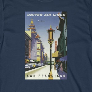 San Francisco - Chinatown - United Airlines - Travel Poster