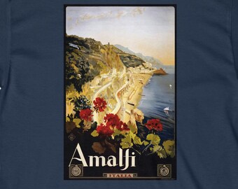 Italy - Amalfi Coast - Vintage - Travel Poster