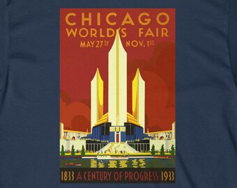 New York - Worlds Fair 1933 - Travel Poster - Retro