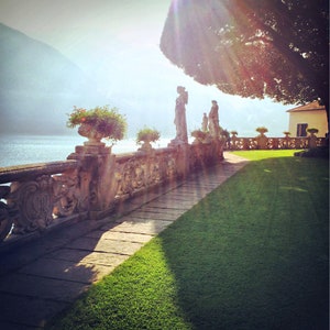 Lake Como Italy Garden Photograph Villa Balbianello Italian Garden Photo Wall Art Decor
