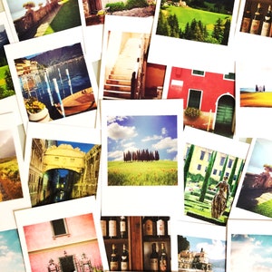 Lot de 15 cartes postales italiennes, cadeau pour amoureux de l'Italie