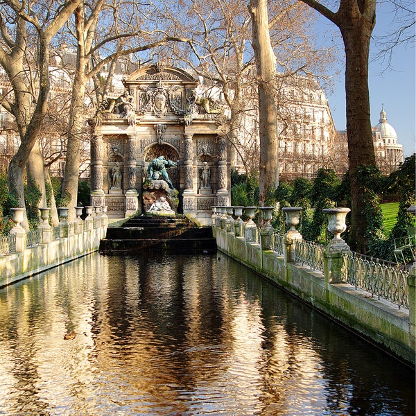 Paris Medici Fountain Jardin du Luxembourg Photograph, Paris France