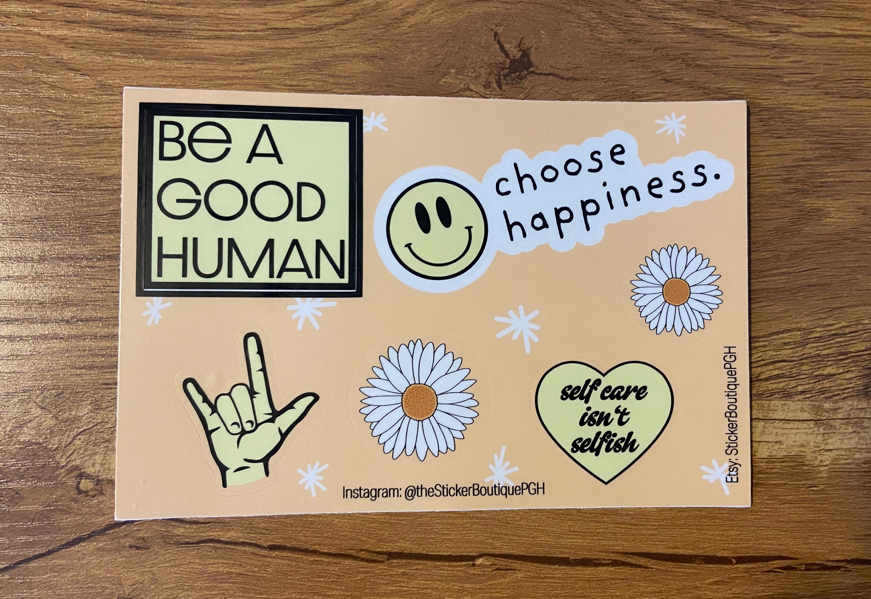 Sticker Feeling Positive Positive Stickers | Waterproof Vinyl Decal Sheet (4x6) - Etsy