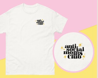 Camiseta del Club de Madres Antisociales / Camiseta unisex de algodón