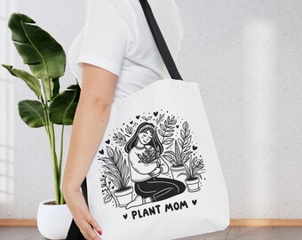 Torba Plant Mom | Torba Garden Tote | Prezent dla ogrodnika | Torba kolekcjonera roślin | Torba Plant Nursery | Prezent dla miłośnika roślin doniczkowych | Urodziny na farmie