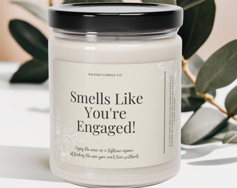 Profuma di fidanzato Candela per una coppia appena fidanzata, regalo per il fidanzamento di un amico, regalo per un amico che si sposa, regalo per il fidanzamento di una sorella.